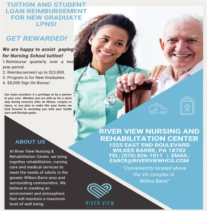 Tuition And Student Loan Reimbursement For New LPNS!, River View
